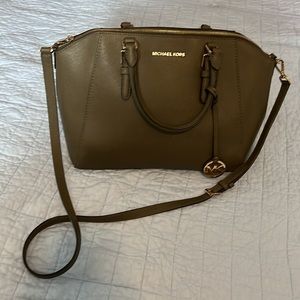 Michael Kors Olive Green medium to large tote bag.